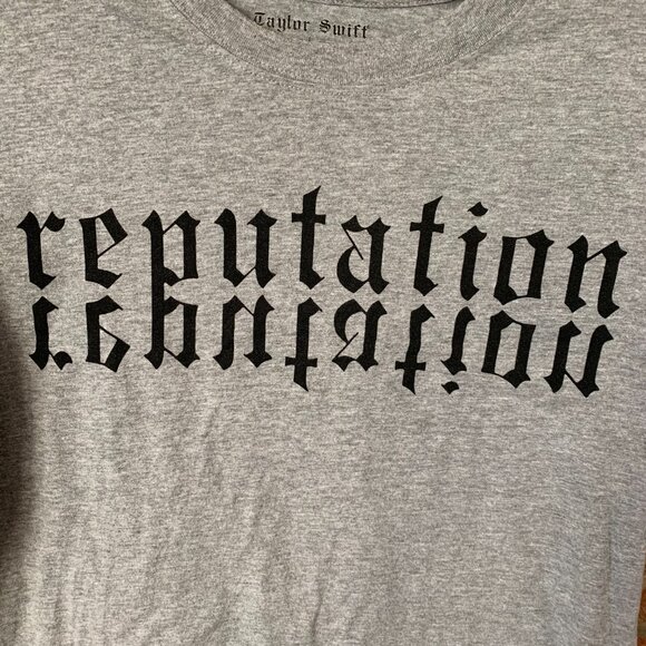 Taylor Swift Reputation Tour Large Gray Women's Crop Top T-Shirt Fan Concert EUC - Picture 5 of 10